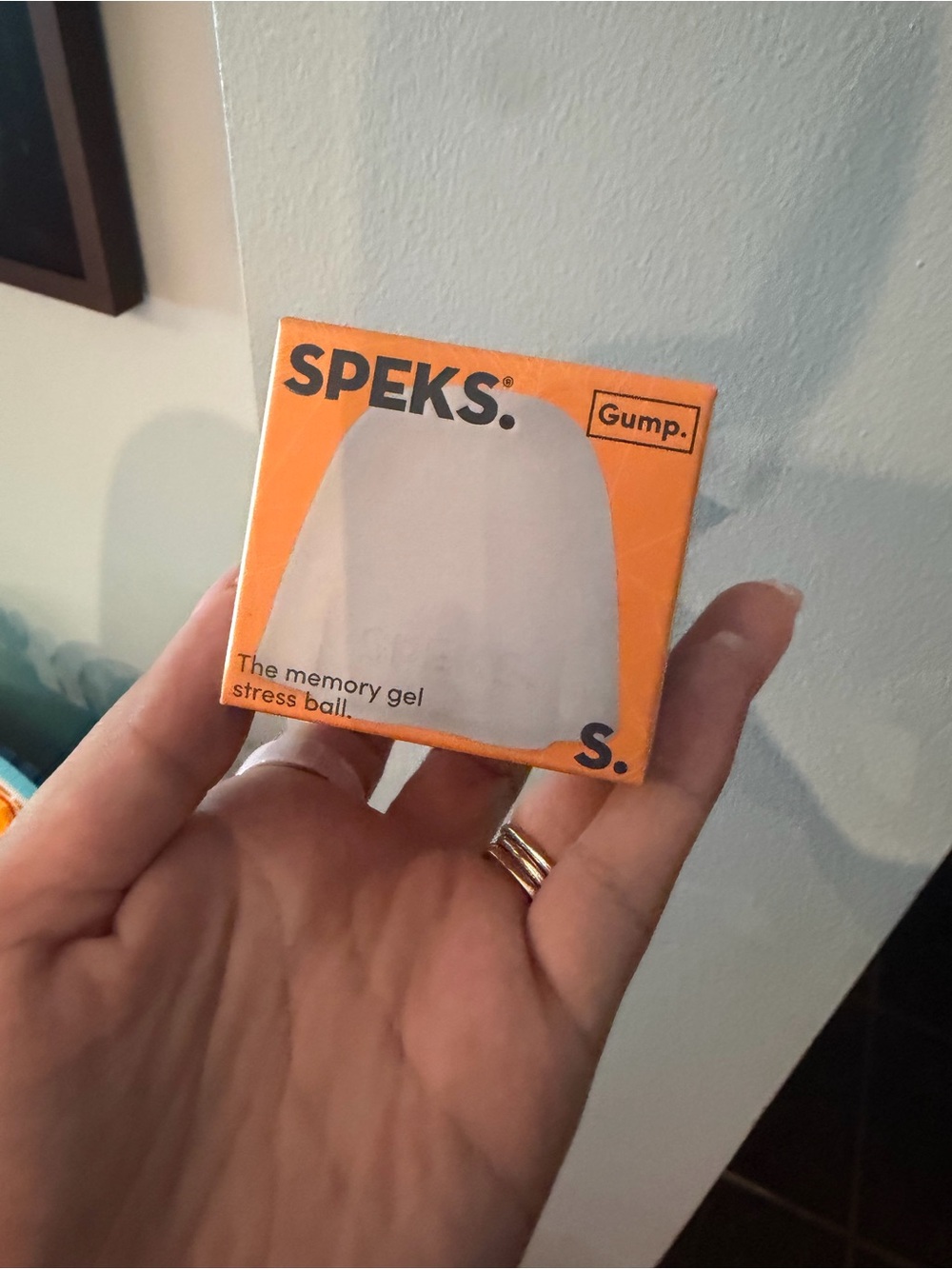 SPEKS GHOST Gump Memory Gel Stress Ball - White